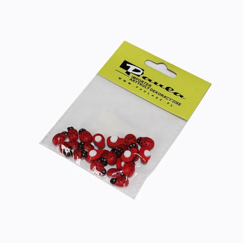 Набор липучек Божьи Коровки, 10мм, (24шт.)