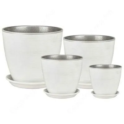 Горшок керамический Бутон Роспись РС 04 (4-й из набора) 21х21см, 6л; Россия