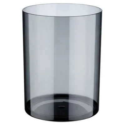 Вазон пластик Round shadow, D15xH20 см, серый