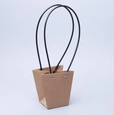картинка Сумка Мастхэв малая, крафт, 12х8х12,5см от магазина Флоранж