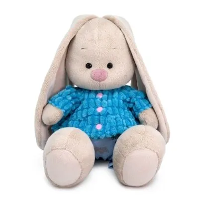 картинка Игрушка Зайка Ми голубой курточке и штанишках (малый), 18см SidS-503 от магазина Флоранж