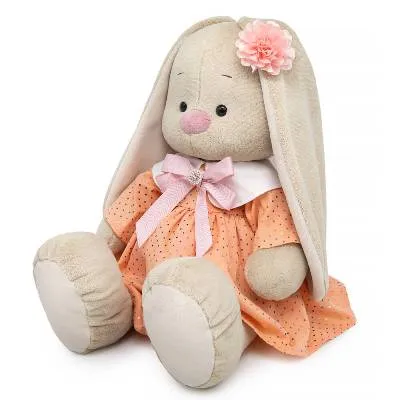Игрушка Зайка Ми Большой в персиковом платье SidL-645