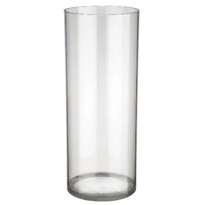 Вазон пластик Round, D12xH30 см, прозрачный