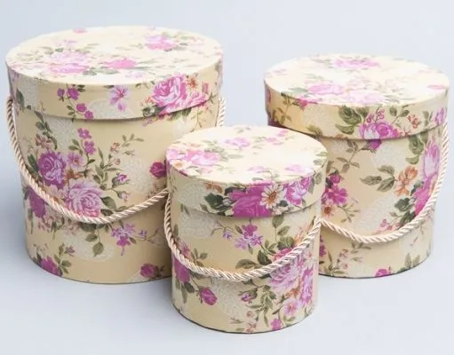 Коробка цилиндр  85455 (2-й из набора) 15x15cm; Китай