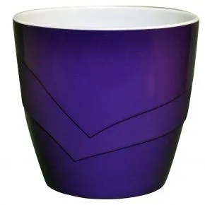 Горшок пластиковый Грация, фиолетовый, 2л; Россия