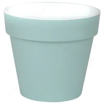 Горшок пластиковый Протея, мятный, 23,5х22,5см, 6л; Россия