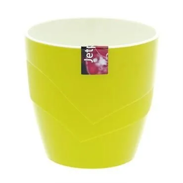 Горшок пластиковый Грация, фисташковый, 13,5х13см, 1,2л; Россия