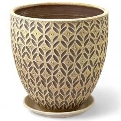 Горшок Ажур бархат бутон 3 28х28см, 12л; Россия