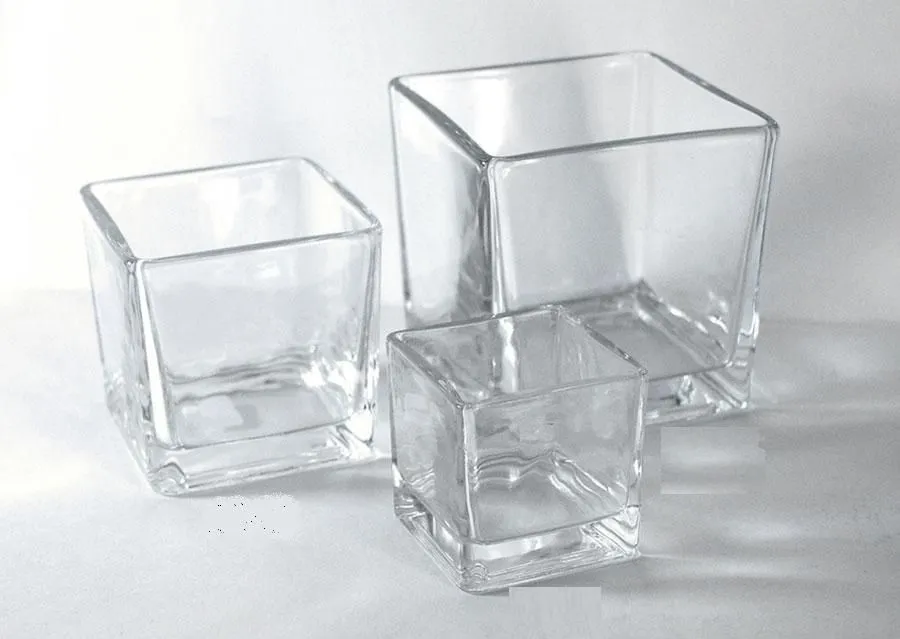 Ваза стеклянная Квадрат, 8х8х8см, 0,25л; Россия