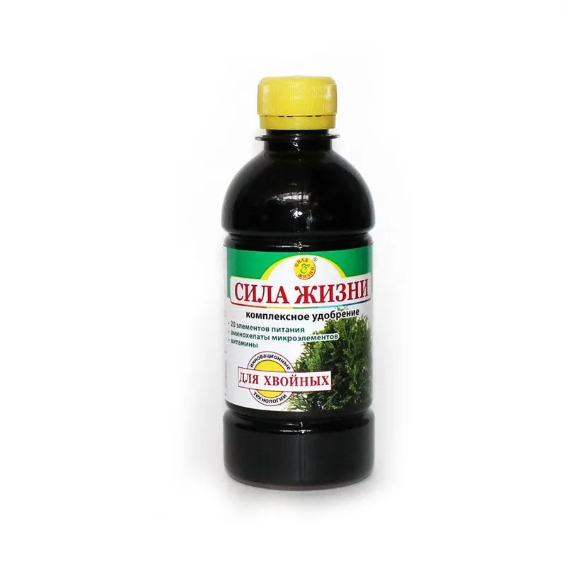 картинка Удобрение садовое для хвойных, 0,3л, Сила Жизни от магазина Флоранж