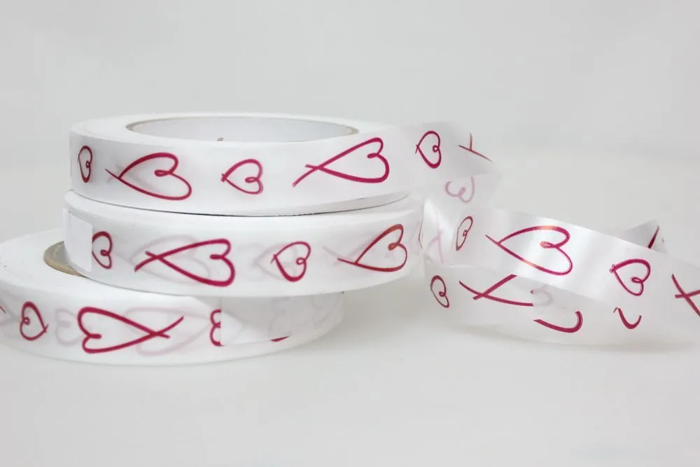 Лента пластик Сердца, 2смх50м; Россия