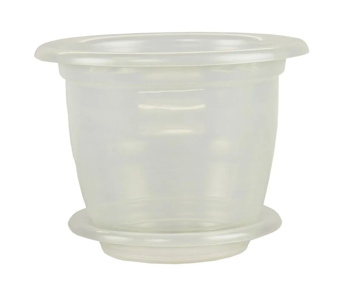 Горшок пластиковый для орхидей, прозрачный, 19х15см, 2л; Россия