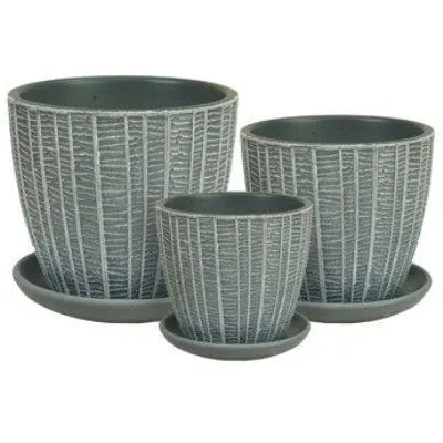 Горшок керамический Волна метро 633500 (3-й из набора); Китай