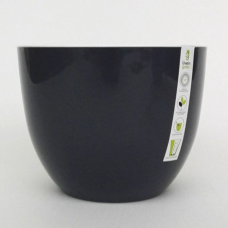 Горшок пластиковый Орион, антрацит, 2,3л; Россия