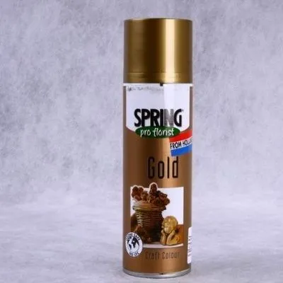 картинка Спрей краска SPR с блестками золото, 300мл от магазина Флоранж