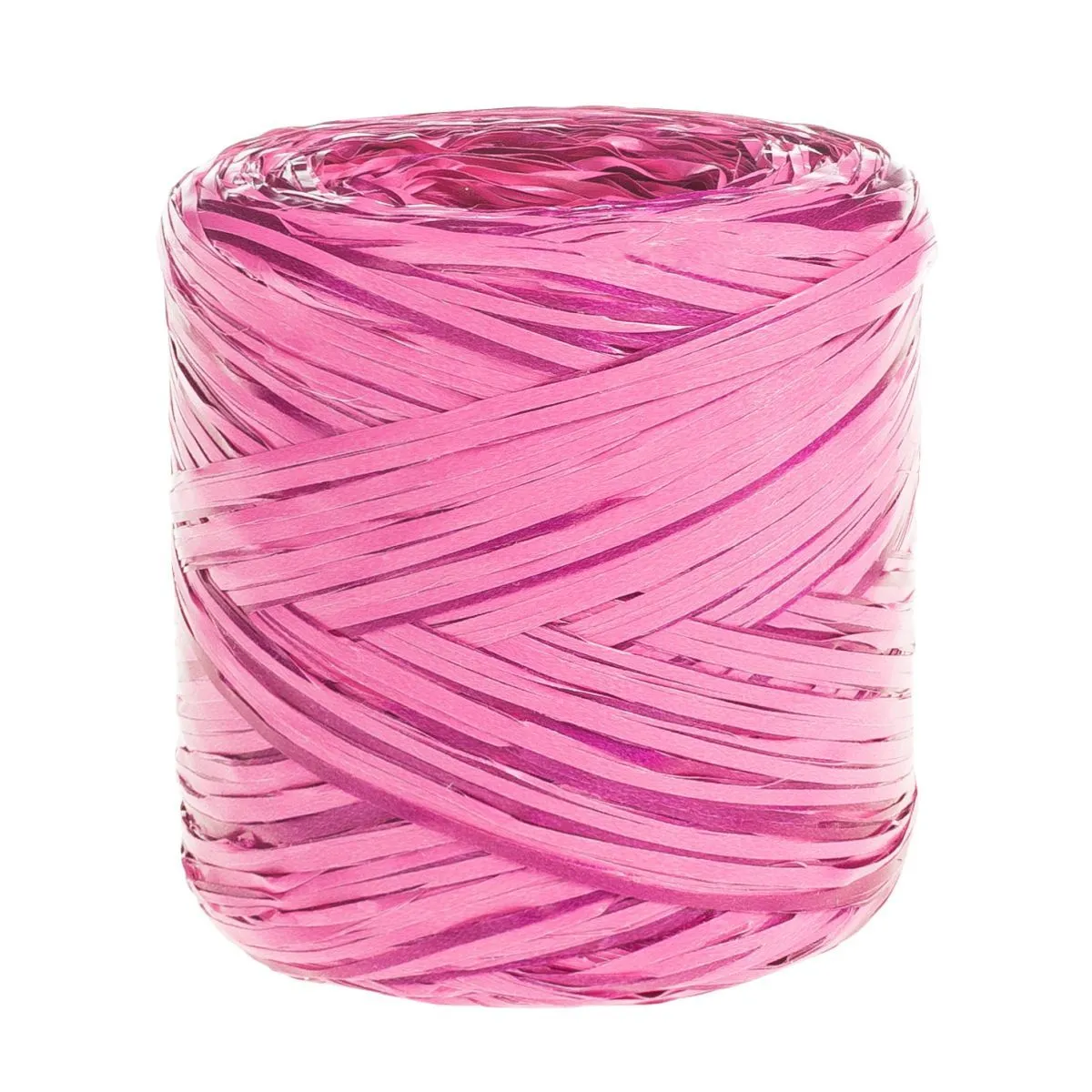 Рафия в бобине, розовый-фуксия, 200м; Польша