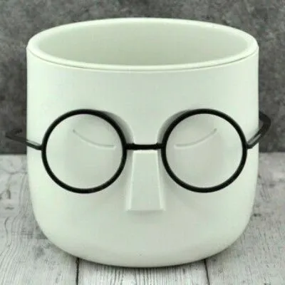 Горшок пластиковый Стив, белый, 10х10,5см; Россия