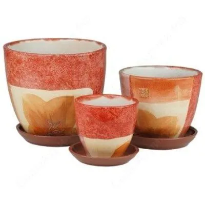 Горшок керамический Фантазия 374991 (3-й из набора); Белоруссия