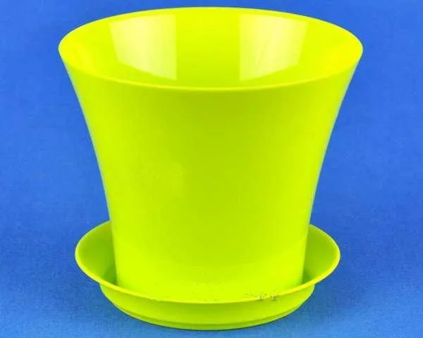 Горшок пластиковый Сити, фисташковый, 11,5х10см, 0,7л; Россия