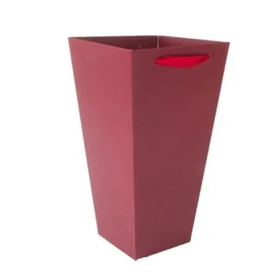 сумка Плайм 63432 для цветов H27 D15/9 бордовый