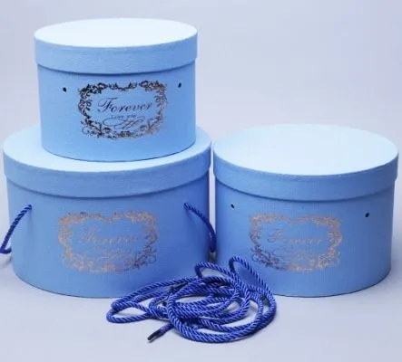 Коробка цилиндр 83295 (3-й из набора) 25.1*15.5 см; Китай