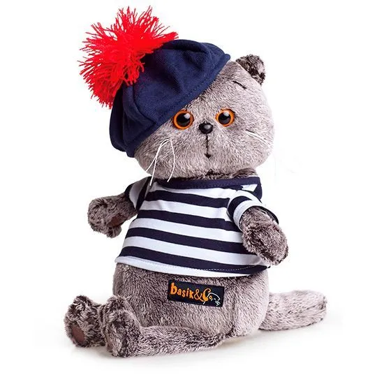 Игрушка Басик в тельняшке и берете 22см Ks22-010