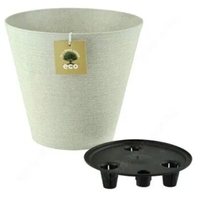 Горшок пластиковый Эко конус, ассорти, 22,5х20см, 5,2л; Россия