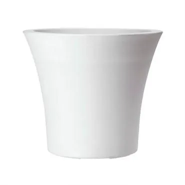 Горшок пластиковый Сити, белый, 17,5х15см, 2л; Россия