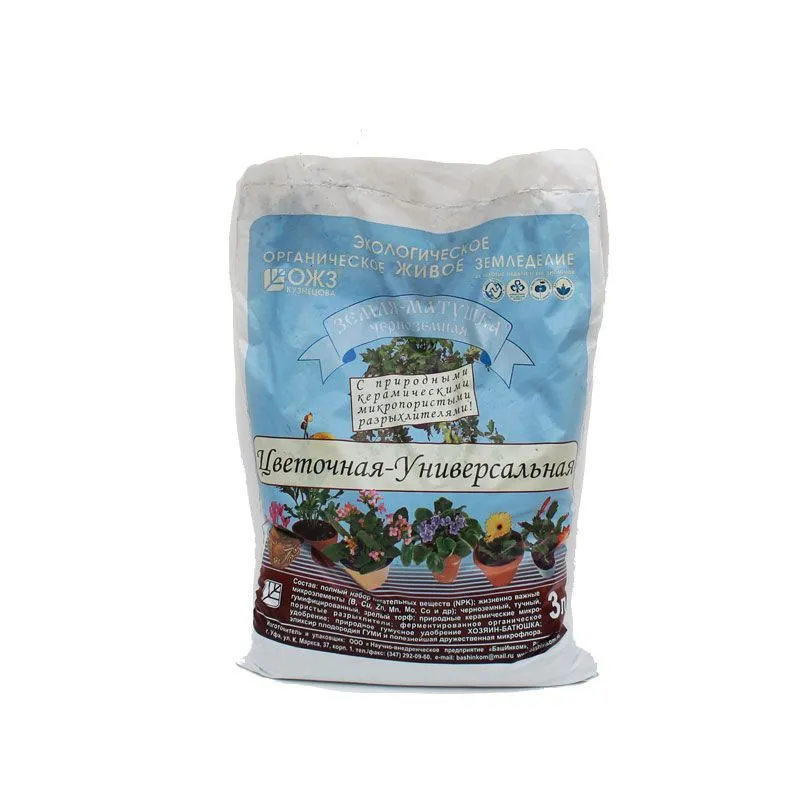 картинка Грунт Матушка Цветочная универсальная, 3л; БашИнком от магазина Флоранж