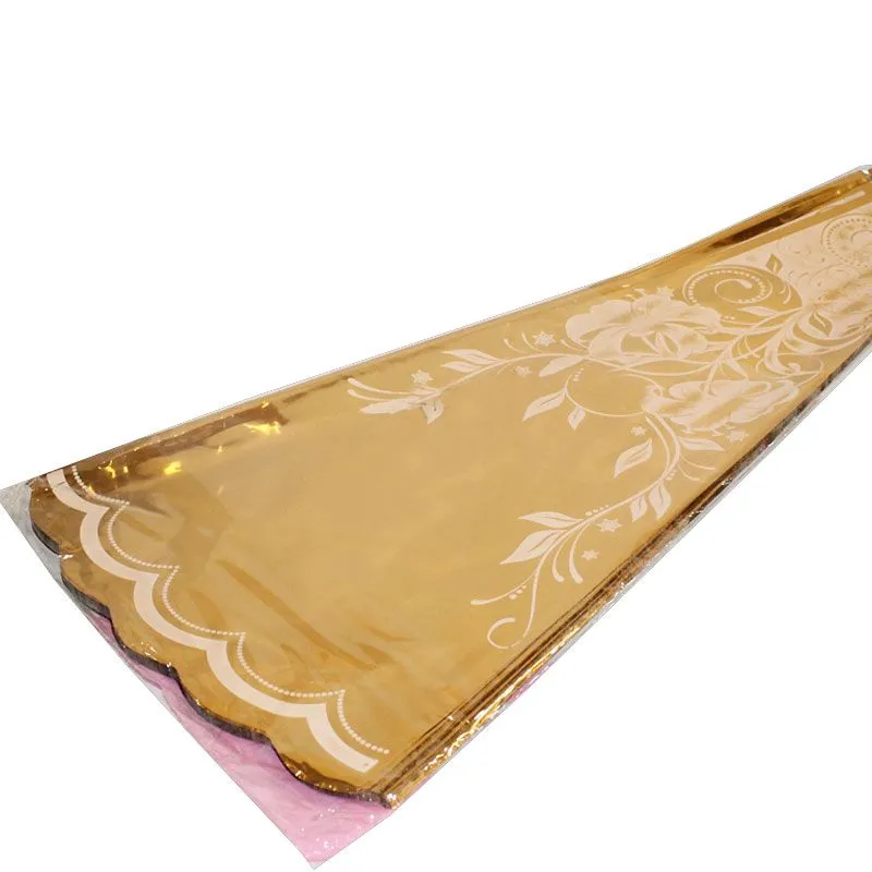 картинка Пакет конус металл с рисунком, 30х60см; Россия от магазина Флоранж