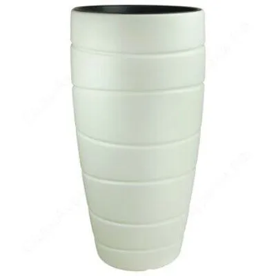 Кашпо пластиковое Passa высокое, кремовое, 40*78см; Россия