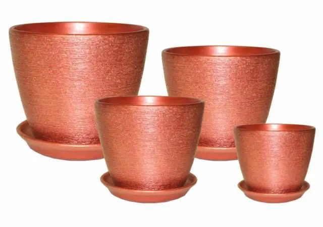 Горшок керамический Кассандра 347032 (4-й из набора), 18х16см, 3,5л; Россия