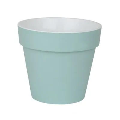 Горшок пластиковый Протея, мятно-белый,  17,5х16см, 2,3л; Россия