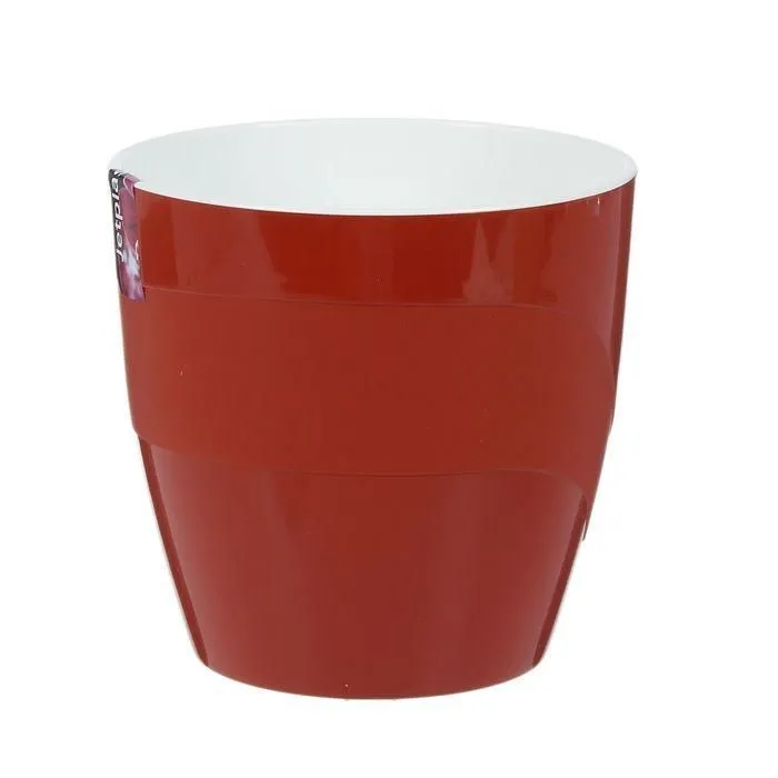 Горшок пластиковый Грация, коричневый, 2л; Россия