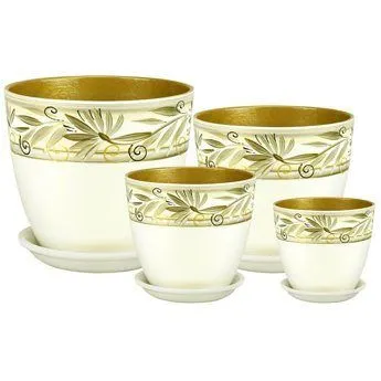 Горшок керамический Бутон Регина РС 23 (1-й из набора) 12х12см, 1л; Россия