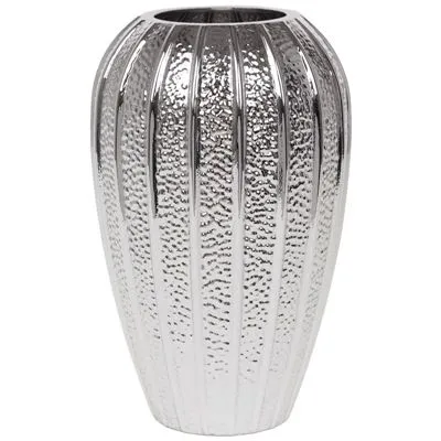 Ваза Ruth (стекло) D14xH20см, серебро