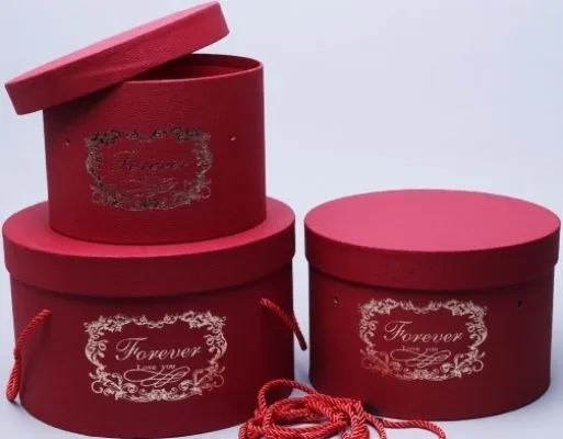 Коробка цилиндр 83294 (2-й из набора) 22*14 см; Китай