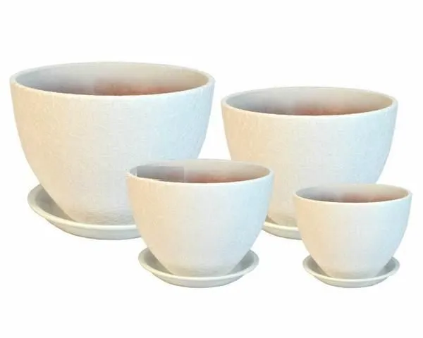 Горшок керамический Венеция винил 399932 (3-й из набора), 18х18см, 3л; Россия