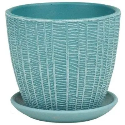 Горшок керамический Волна, метро 2, d15см, 1,3л; Китай