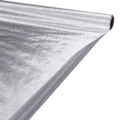 Рулон пленка на металл основе. Чешуя змеи, серебро, 50см х5м; Китай