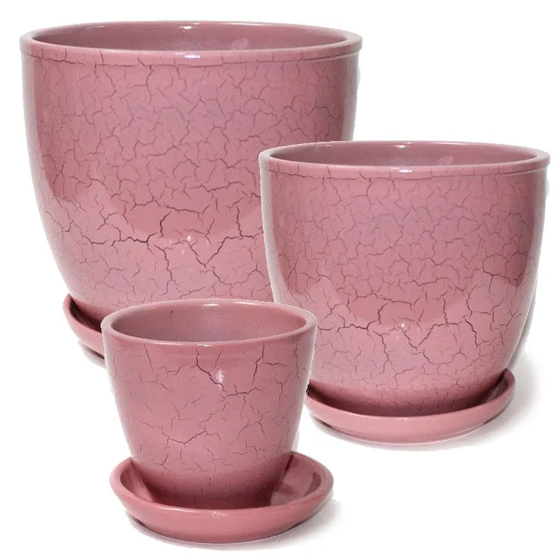 Горшок керамический Фантазия 441235 (3-й из набора), 17х17см, 2,5л; Белоруссия