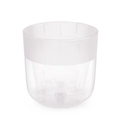 Горшок пластиковый Линель двойной с автополивом, прозрачный, 19х19см, 4,5л; Россия