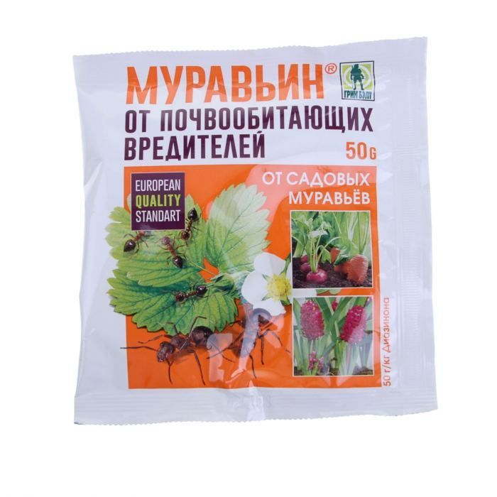 картинка Инсектицид от муравьев Муравьин (пакет), 50г от магазина Флоранж