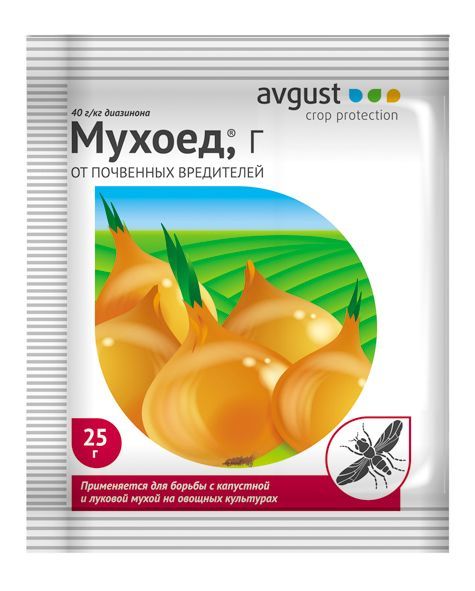 картинка Инсектицид от почвенных мушек пакет Мухоед, 25г; Август от магазина Флоранж