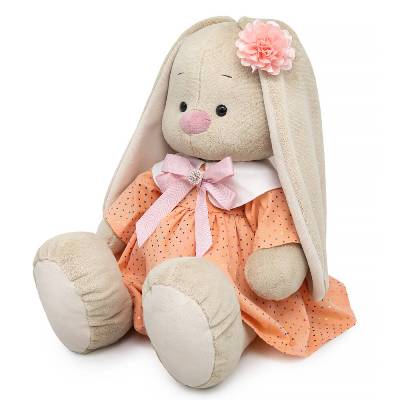 Игрушка Зайка Ми Большой в персиковом платье SidL-645