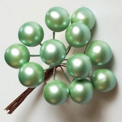 картинка Набор шариков на вставках 12шт, D2xL11см, мятный от магазина Флоранж