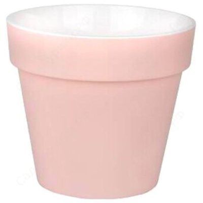 Горшок пластиковый Протея, розовый, 23,5х22,5см, 6л; Россия