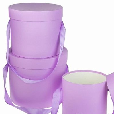 картинка Коробка Цилиндр 983212 (3-й из набора) 22,3х19,5см; Китай от магазина Флоранж