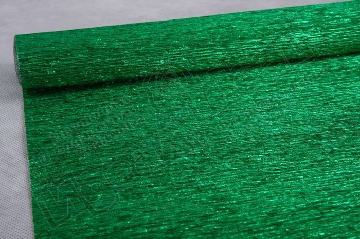 Бумага гофрированная металл, 50смх2,5м, 140гр; Италия