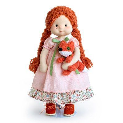 картинка игрушка Кукла Ива с лисёнком Сократом, 38см Mm-Iva-01  от магазина Флоранж